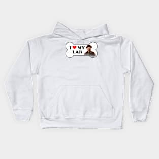 Walter White I Love My Lab Breaking Bad Bumper Sticker Kids Hoodie